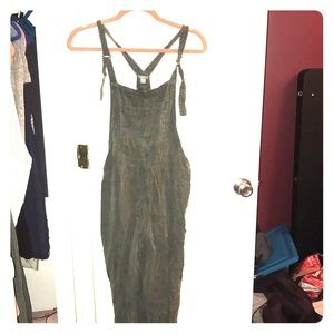 American Eagle Green Overalls